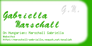 gabriella marschall business card